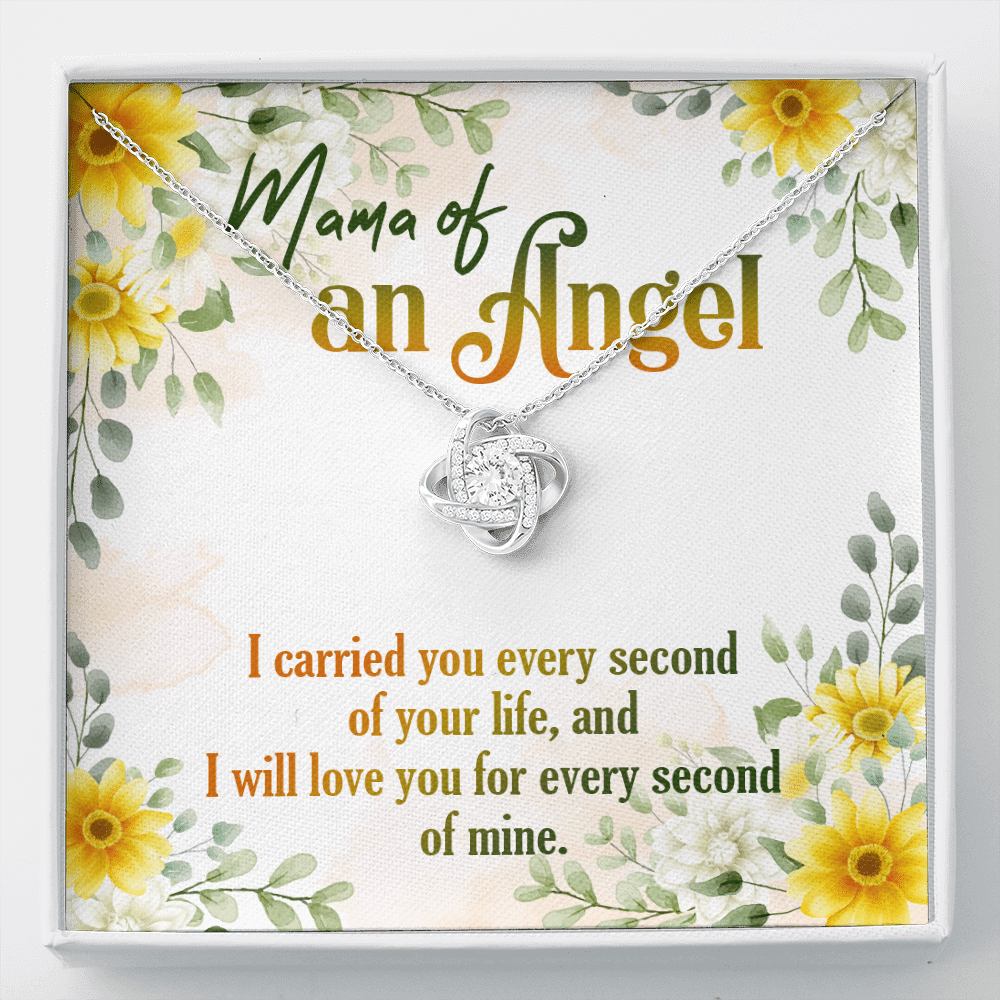 Mama Of An Angel Miscarriage Memorial Love Knot Necklace - Stillborn Bereavement Remembrance Jewelry - Love Knot Necklace Mama Of An Angel Miscarriage Memorial Love Knot Necklace - Stillborn Bereavement Remembrance Jewelry - Love Knot Necklace
