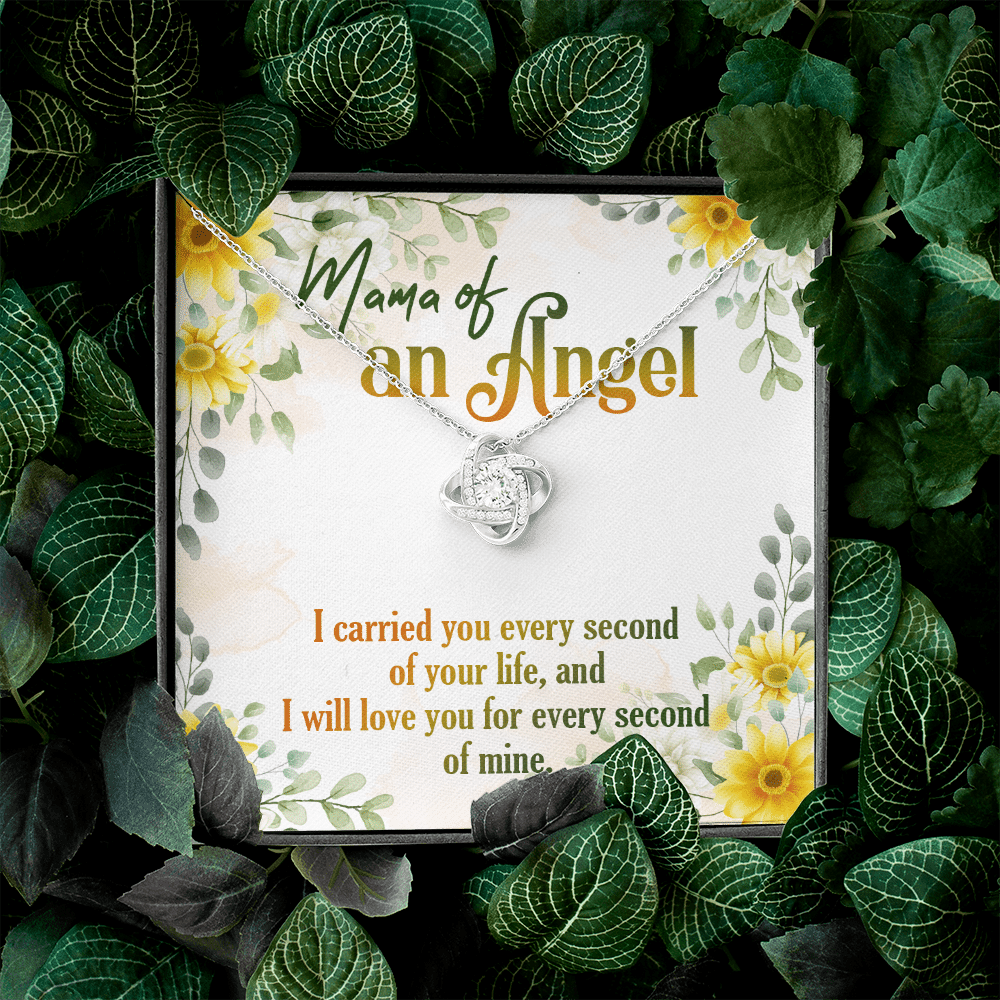 Mama Of An Angel Miscarriage Memorial Love Knot Necklace - Stillborn Bereavement Remembrance Jewelry Mama Of An Angel Miscarriage Memorial Love Knot Necklace - Stillborn Bereavement Remembrance Jewelry