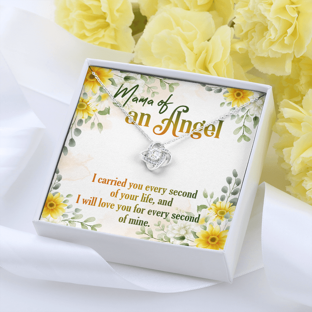 Mama Of An Angel Miscarriage Memorial Love Knot Necklace - Stillborn Bereavement Remembrance Jewelry Mama Of An Angel Miscarriage Memorial Love Knot Necklace - Stillborn Bereavement Remembrance Jewelry
