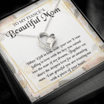 To My Fiancé's Beautiful Mom when I Fell in Love with Your Son Fiancé Mom Gifts Forever Love Pendant Necklace