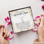 To My Fiancé's Beautiful Mom when I Fell in Love with Your Son Fiancé Mom Gifts Alluring Beauty Necklace