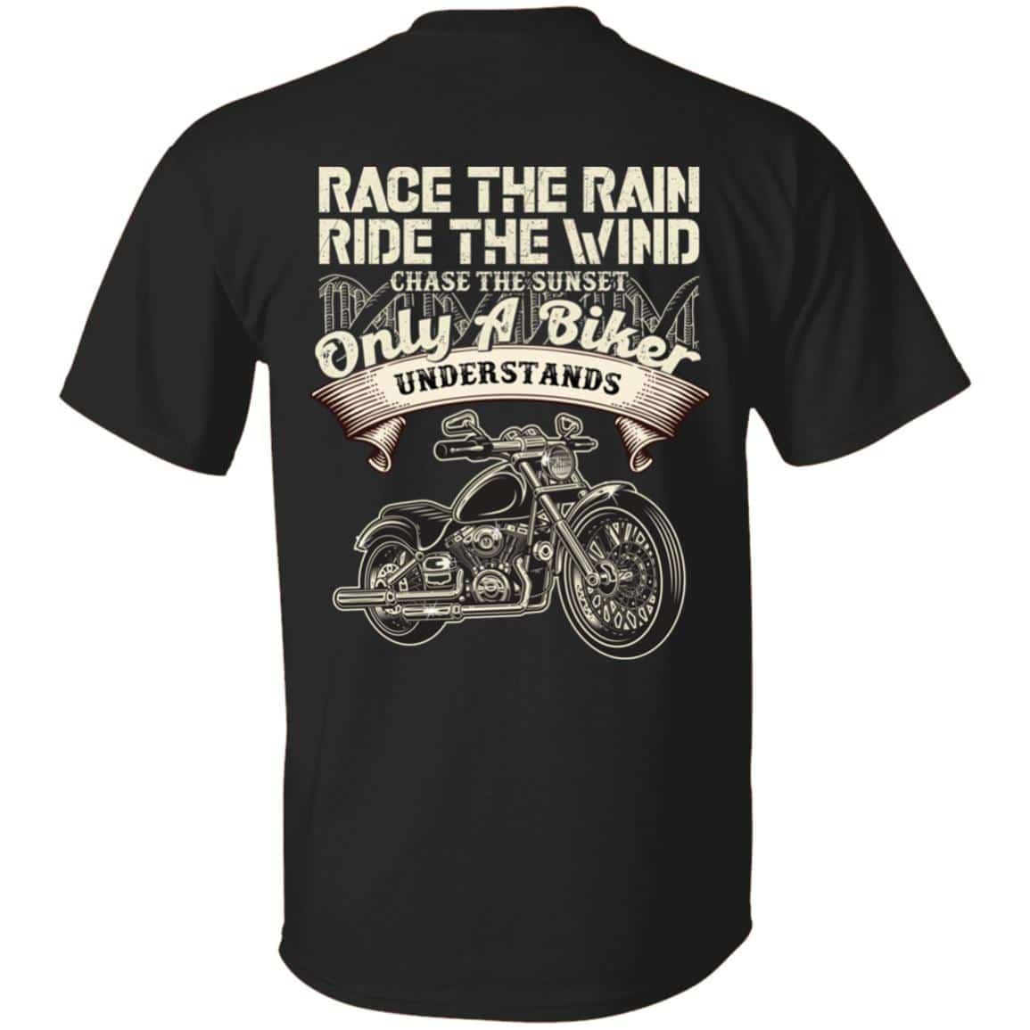 1. Only Biker Understand, Black, Unisex T-Shirt