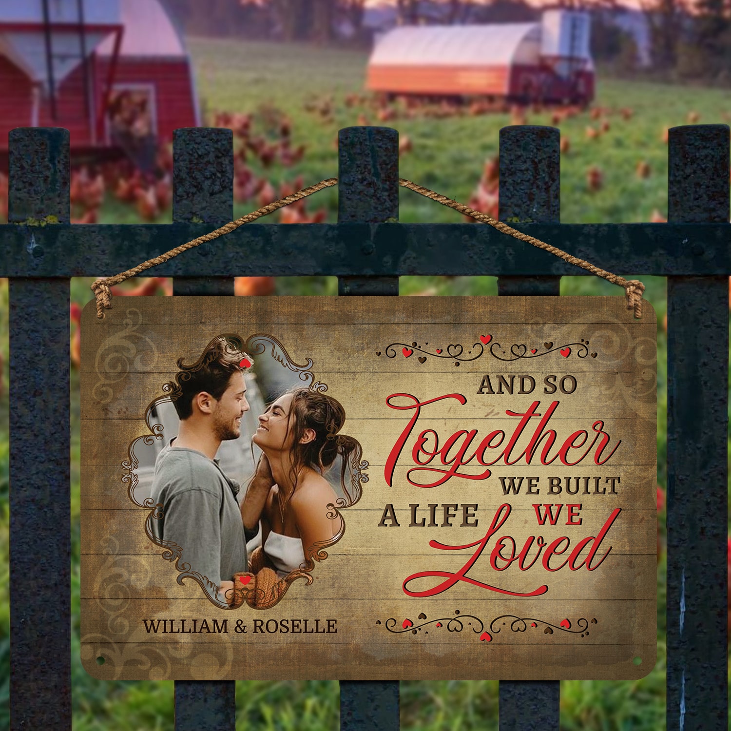9Th. So Together_Sample Design Metal Sign Mockup 2
