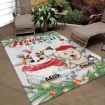 3O. We Are Family 2-sample design Rectangle Rug Mockup 10