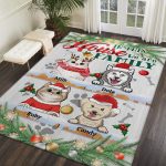 3O. We Are Family 4-sample design Rectangle Rug Mockup 2