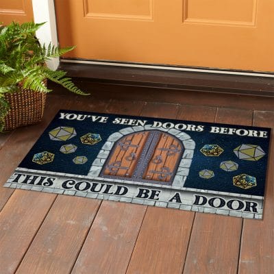 Alternative view of You've Seen Doors Before This Could Be a Door House Doormat - Outdoor Indoor Doormat