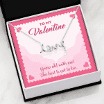 To My Valentine Grow Old With Me The Best Is Yet To Be Scripted Love Pendant Necklace
