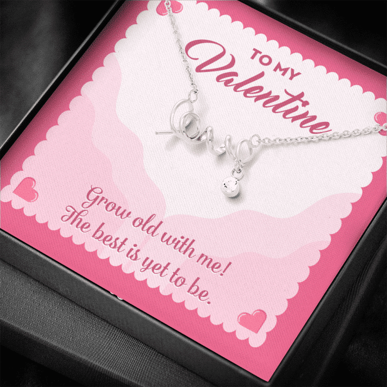 To My Valentine Grow Old With Me The Best Is Yet To Be Scripted Love Pendant Necklace