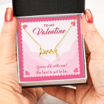 To My Valentine Grow Old With Me The Best Is Yet To Be Scripted Love Pendant Necklace