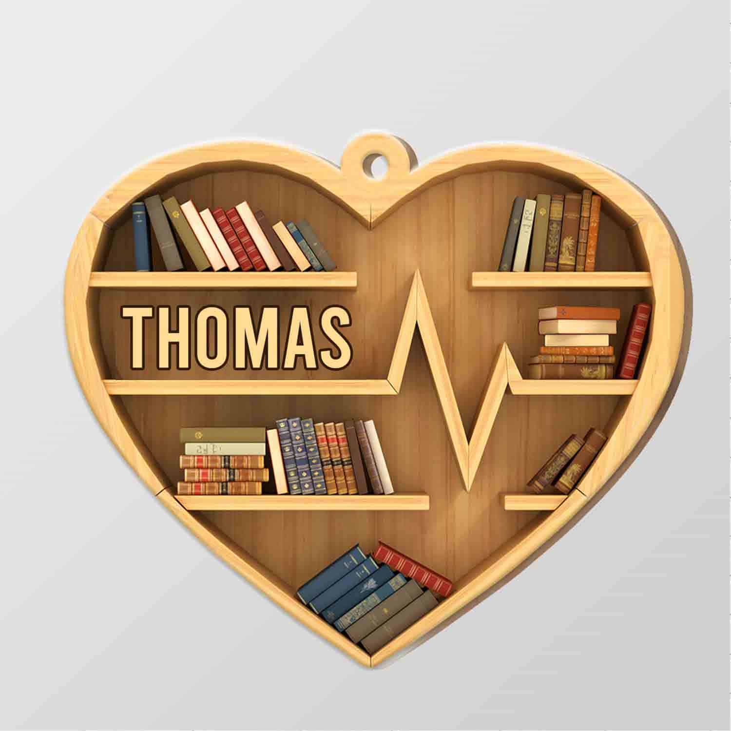 40 HG. Book Heart Personalized Mockup Simple