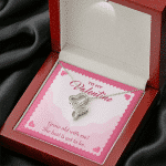 To My Valentine Grow Old With Me The Best Is Yet To Be Double Hearts Pendant Necklace