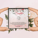 To My Daughter From Mom I Wish You The Strength To Face All The Challenges Love Knot Necklace Jewelry To My Daughter From Mom I Wish You The Strength To Face All The Challenges Love Knot Necklace Jewelry