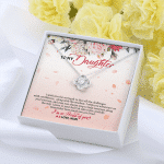 To My Daughter From Mom I Wish You The Strength To Face All The Challenges Love Knot Necklace Jewelry To My Daughter From Mom I Wish You The Strength To Face All The Challenges Love Knot Necklace Jewelry