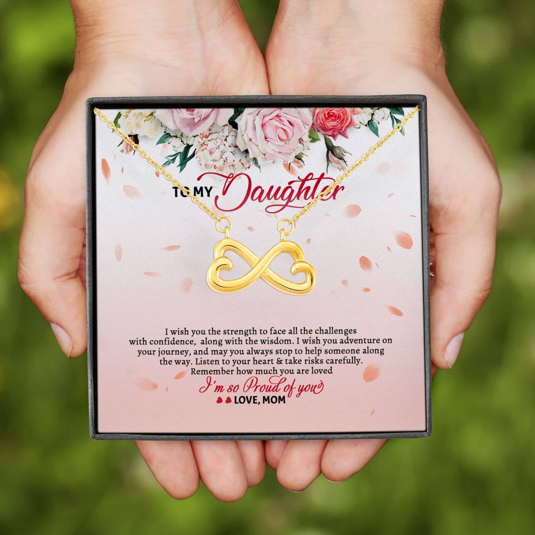 5BN. Proud Of You Infinity Heart Necklace (Gold)