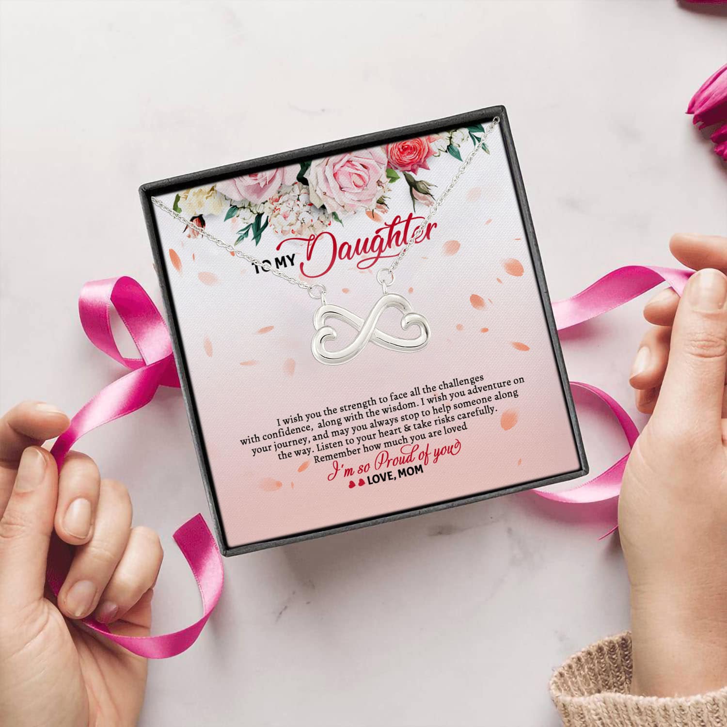 5BN. Proud Of You Infinity Heart Necklace (Silver) 5