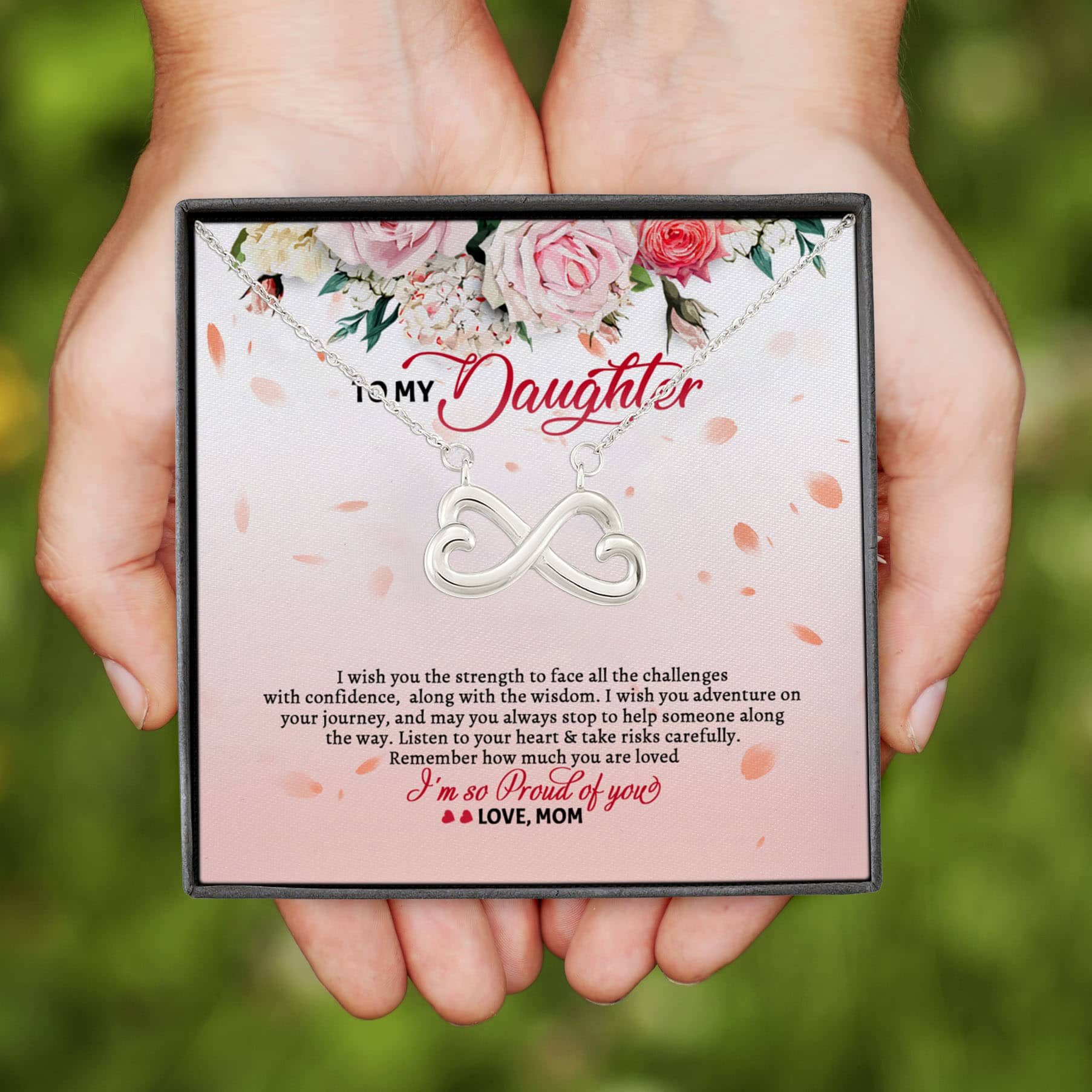 5BN. Proud Of You Infinity Heart Necklace (Silver)