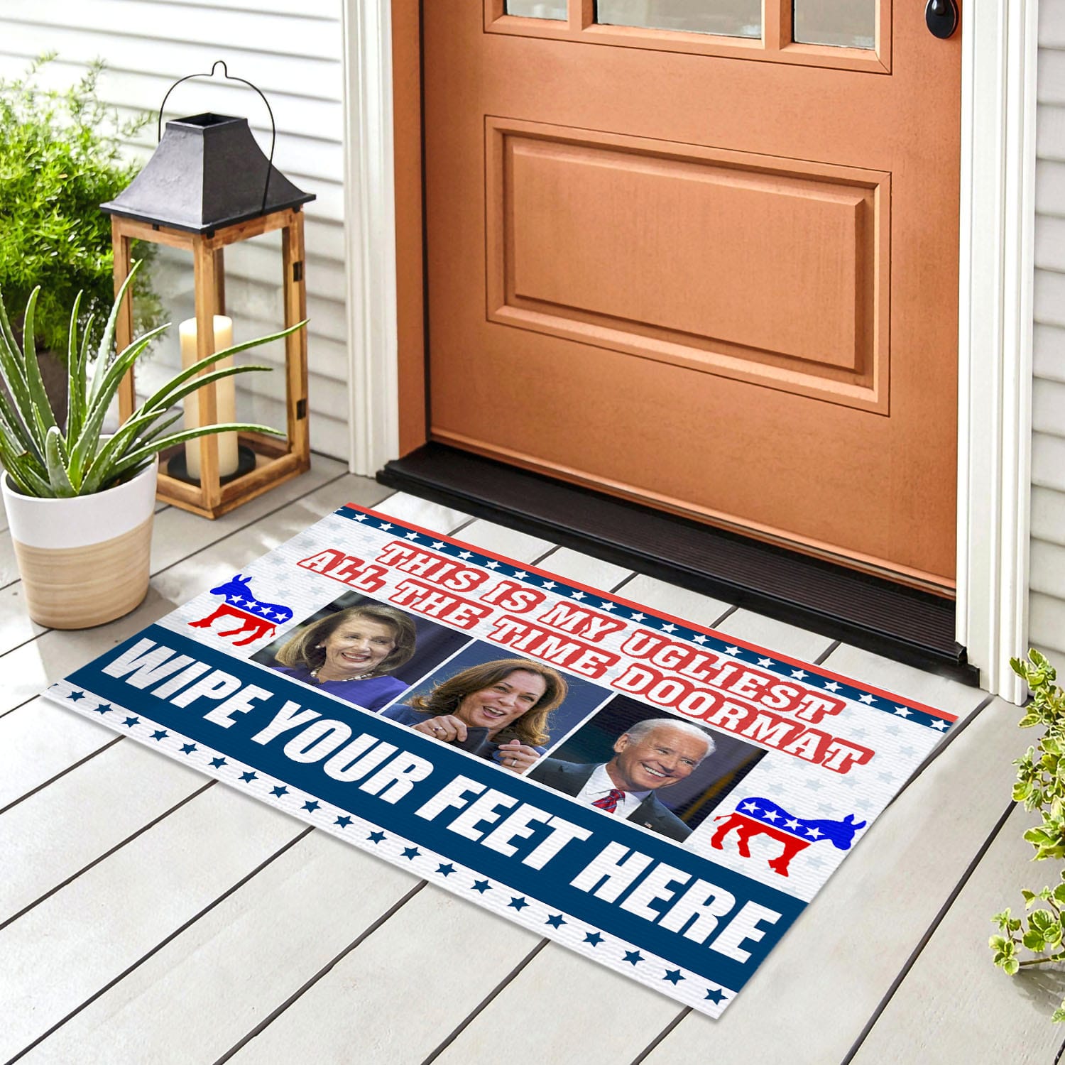 4VT. This Is My Ugliest Biden Nancy Doormat Doormat mockup 8