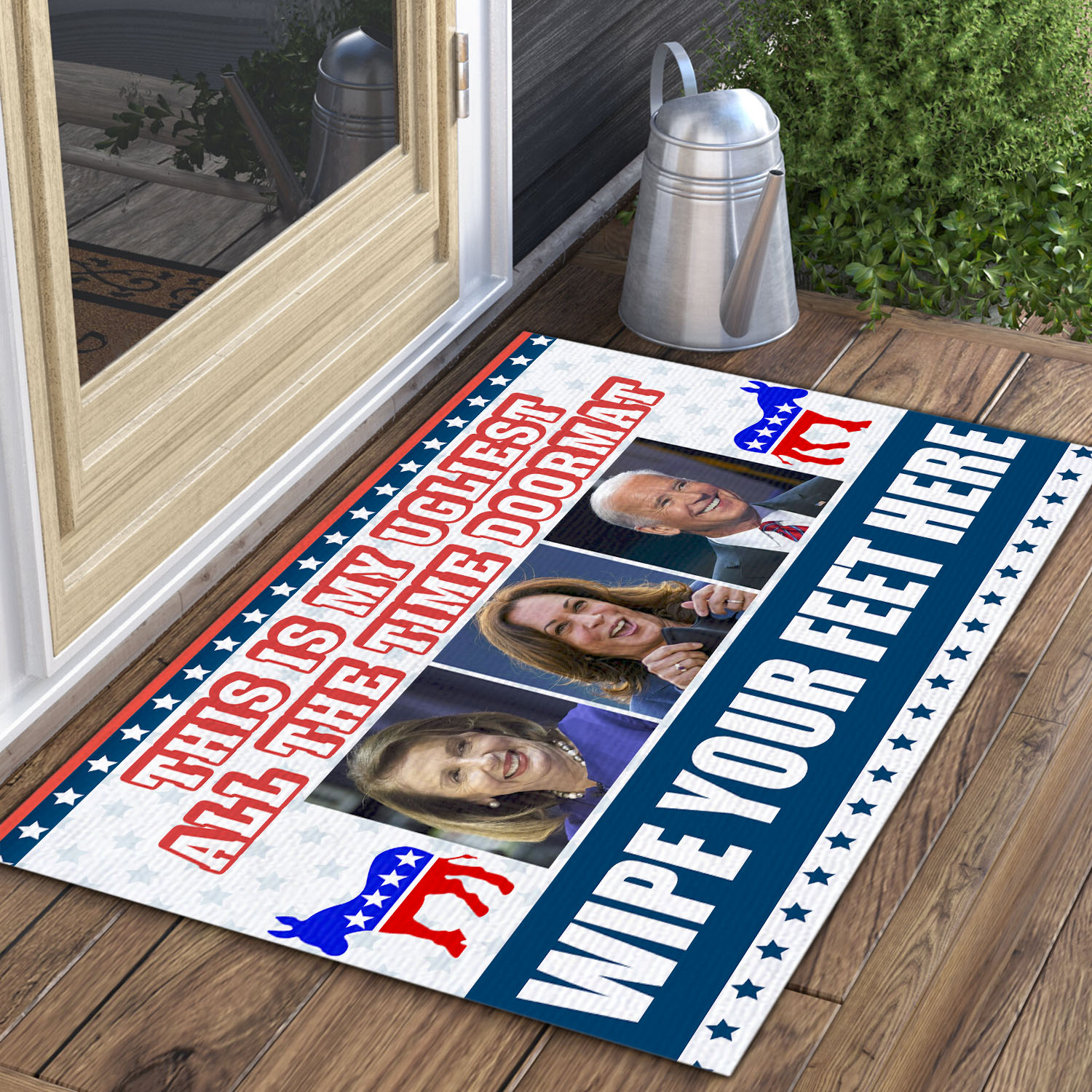 4VT. This Is My Ugliest Biden Nancy Doormat Doormat Mockup 3