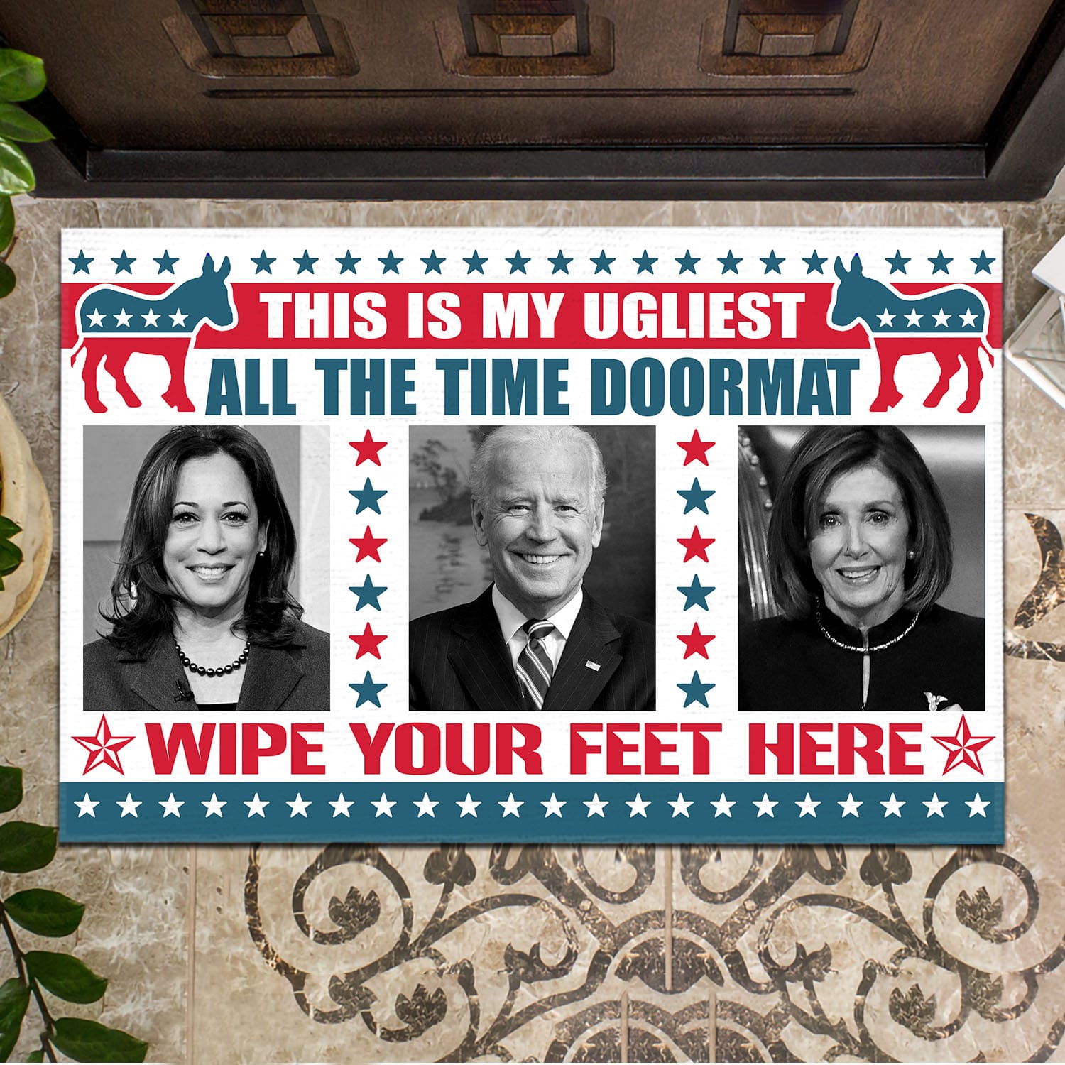 29 HG UU TIEN. Ugliest All The Time Doormat (6) Doormat mockup 15
