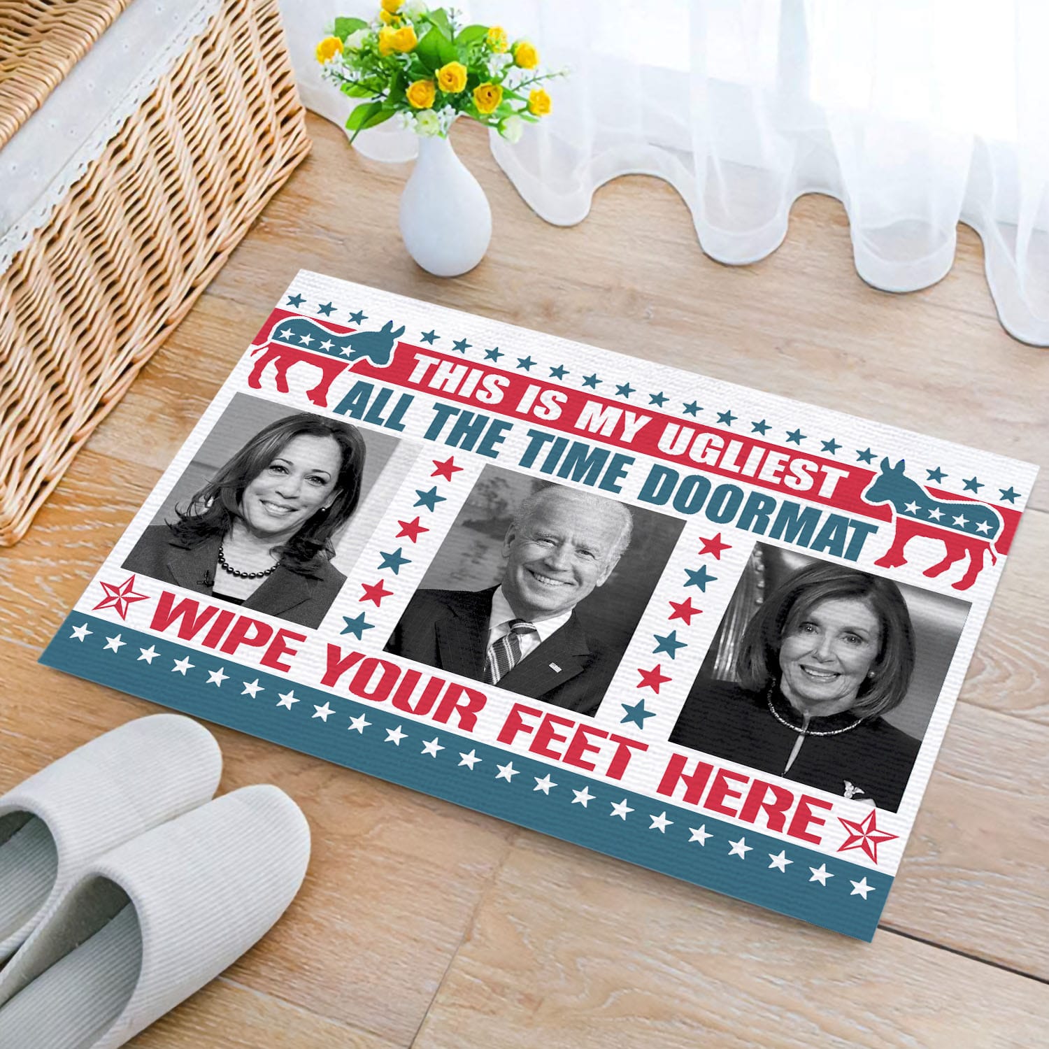 29 HG UU TIEN. Ugliest All The Time Doormat (6) Doormat mockup 2