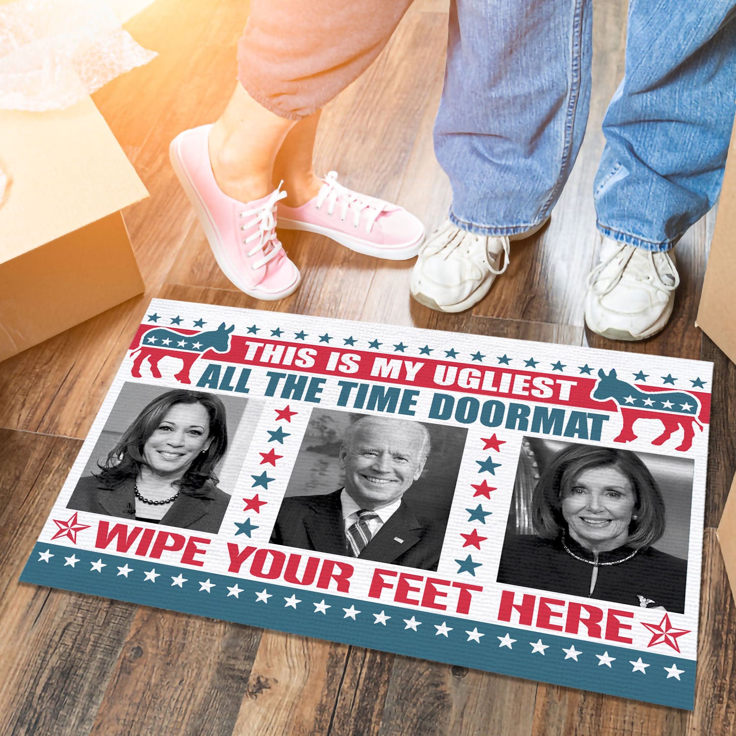 29 HG UU TIEN. Ugliest All The Time Doormat (6) Doormat mockup 6