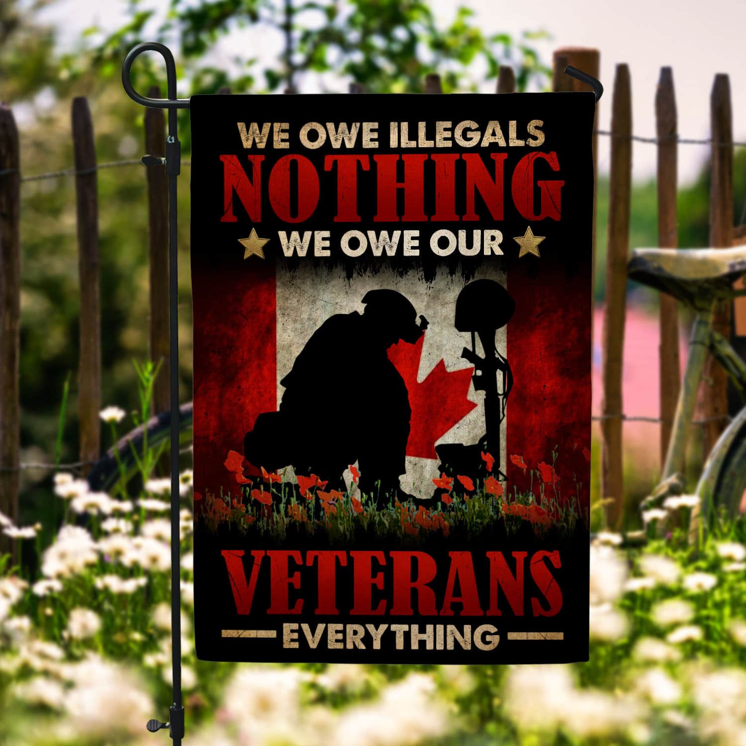 2O. Veterans Everything-30x40 Garden Flag Mockup 6