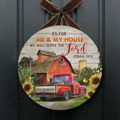Wooden Door Sign
