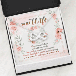 To My Wife From Husband The Woman I Love With All My Heart Infinity Heart Pendant Necklace - Valentines Gifts