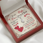 To My Wife Once Upon A Time I Became Yours and You Became Mine Love You Forever And Always Alluring Beauty Necklace