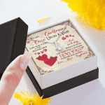 To My Girlfriend Once Upon A Time I Became Yours and You Became Mine Love You Forever Alluring Beauty Necklace