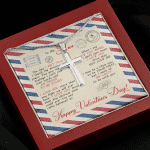 Valentines Gifts for Him to My Man the Day I Met You I Found My Missing Piece Artisan Crafted Cross Necklace