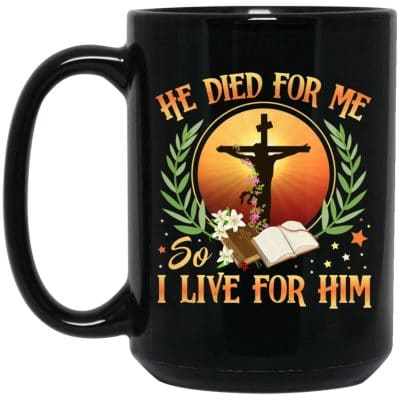 15 oz. Black Mug