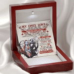 Jack and Sally Nightmare Before Christmas My Only Love The Day I Met You Valentines Love Knot Necklace