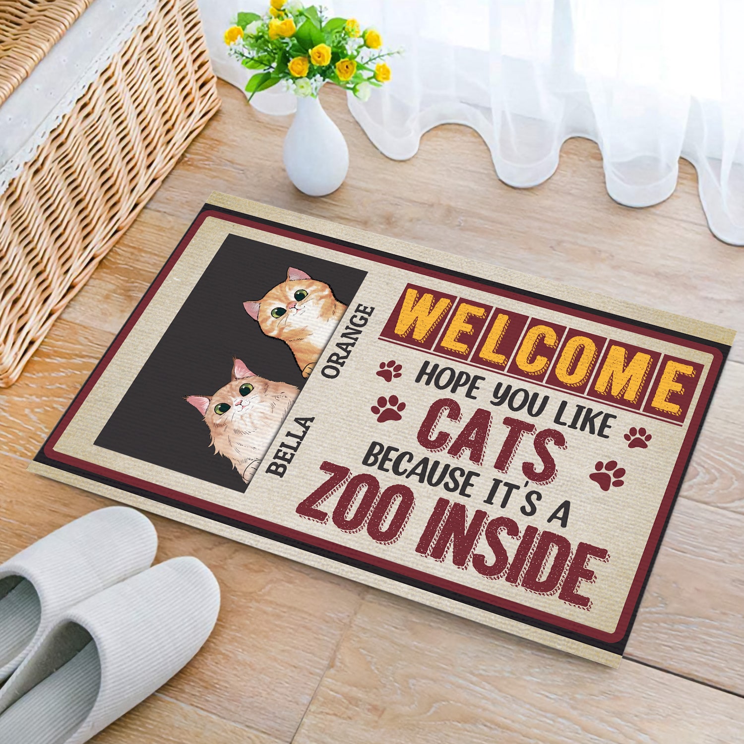 1O. Zoo Inside (Sample Design 2) Doormat mockup 2