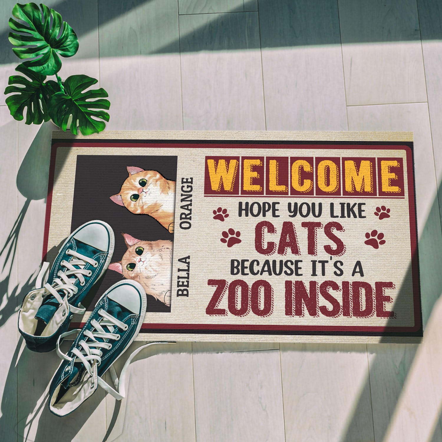 1O. Zoo Inside (Sample Design 2) Doormat mockup 5