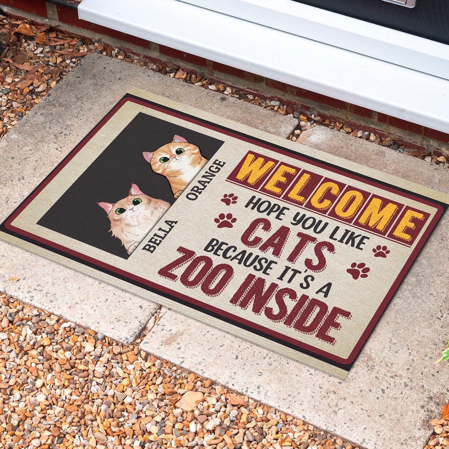 1O. Zoo Inside (Sample Design 2) Doormat Mockup 10