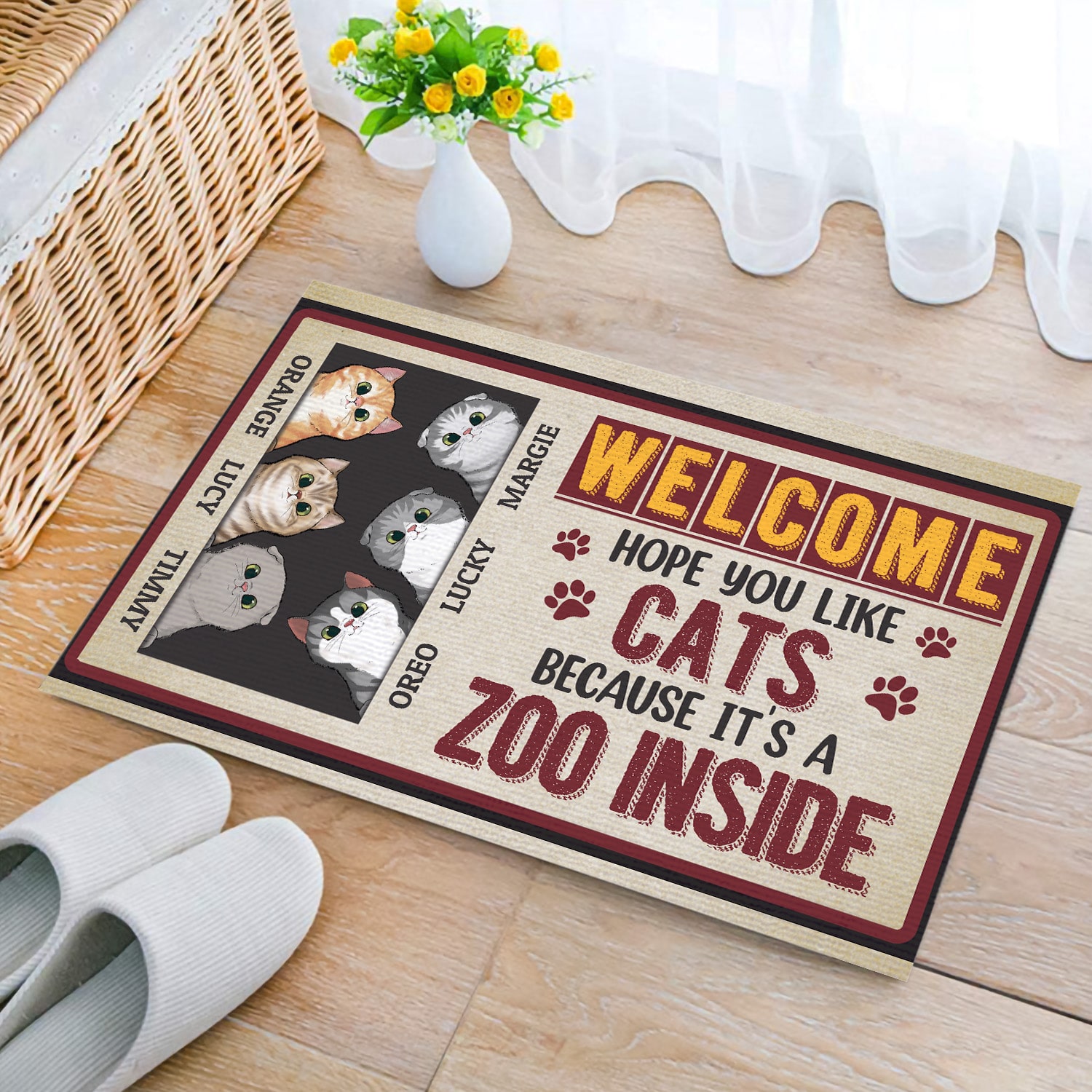 1O. Zoo Inside (Sample Design 6) Doormat mockup 2