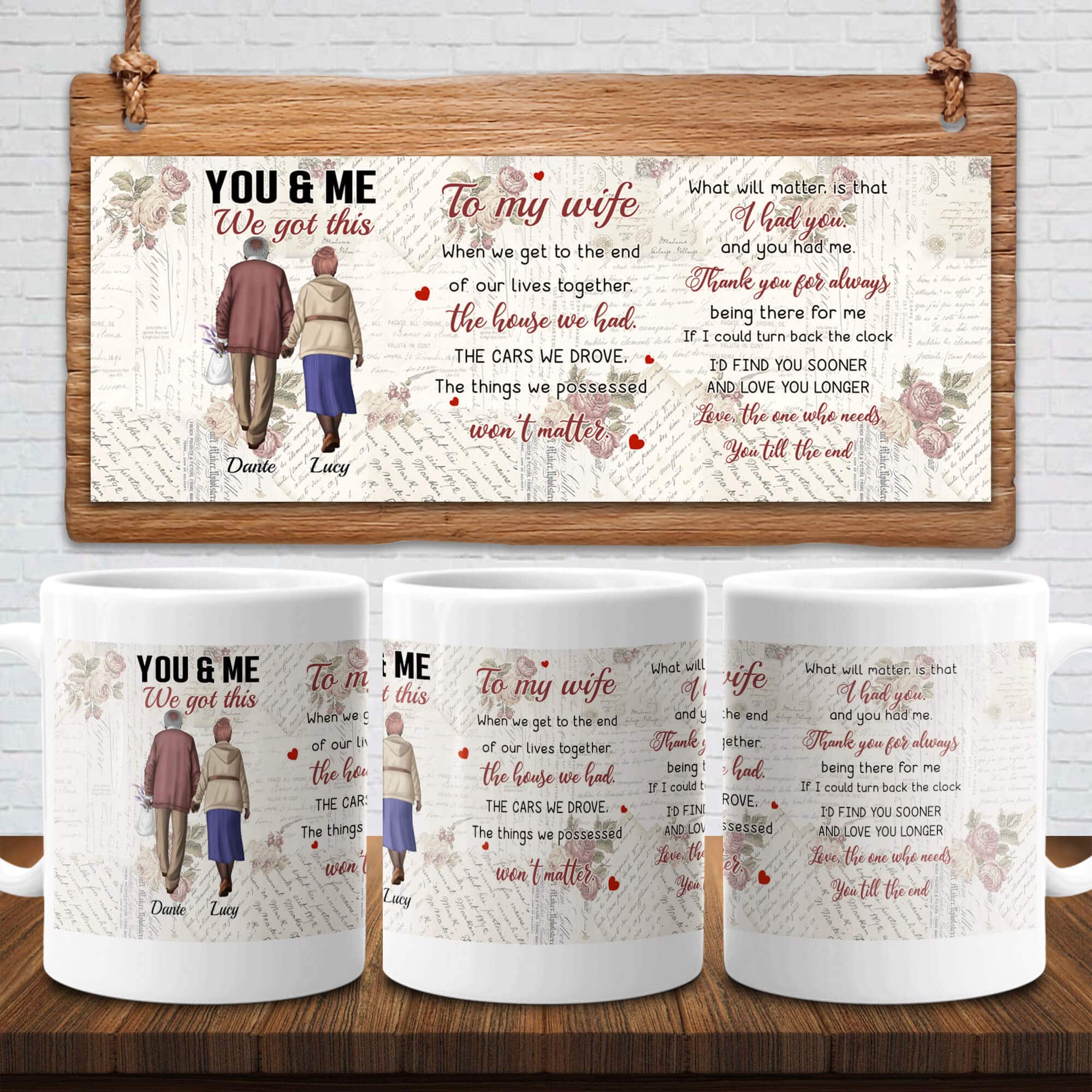 5TM. We Got This Old Couple-Sample design 15 OZ White Mug