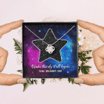 Custom Valentine Gifts Star Map Constellation Necklace Under This Sky It All Began Love Knot Pedant Necklace
