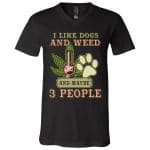 weed t 1, Black, V-Neck T-Shirt