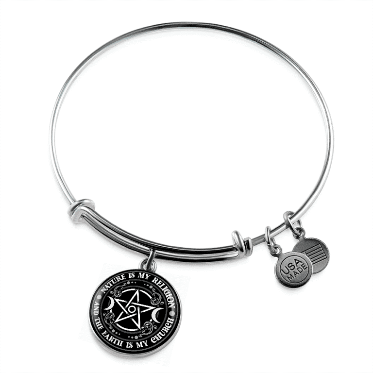 Nature Is My Religion And The Earth Is My Church Witch Luxury Circle Pendant Necklace