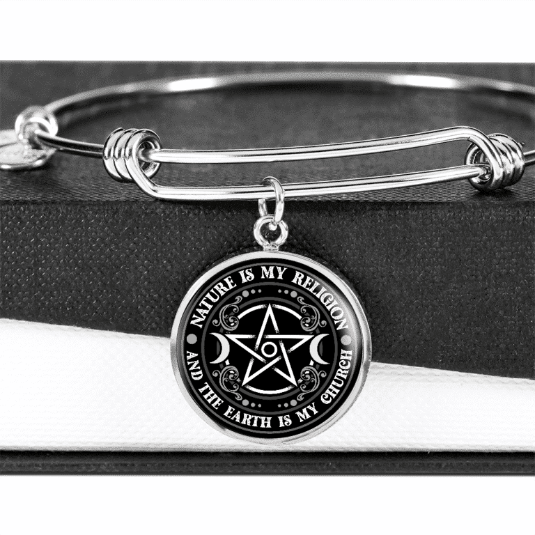 Nature Is My Religion And The Earth Is My Church Witch Luxury Circle Pendant Necklace