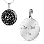 Nature Is My Religion And The Earth Is My Church Witch Luxury Circle Pendant Necklace