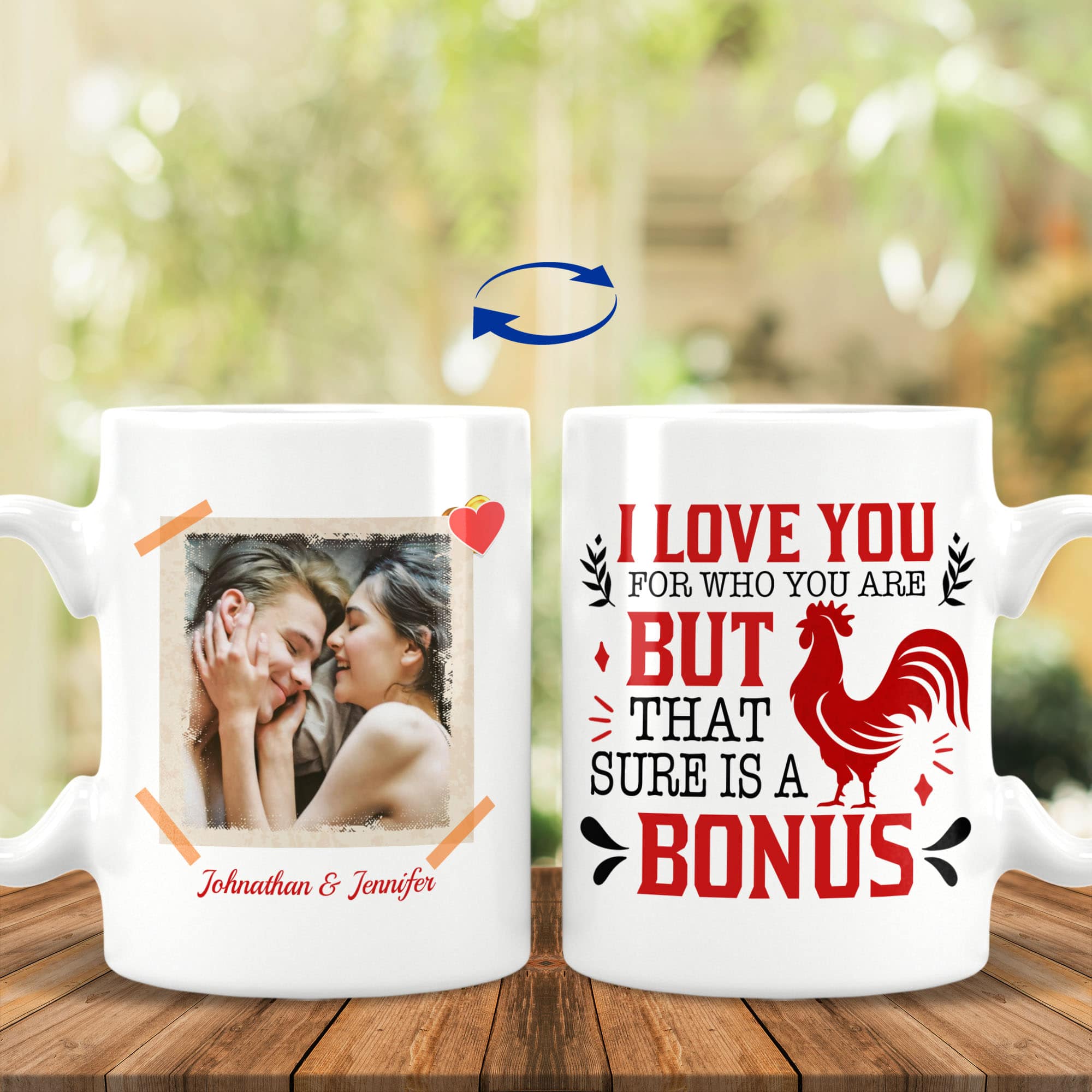 3VT. I Love You For Who - sample design 15 OZ White Mug