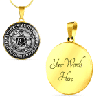 Nature Is My Religion And The Earth Is My Church Witch Wiccan Pentacle Luxury Circle Pendant Necklace - Bangle