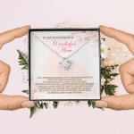 To My Boyfriend's Wonderful Mom I Will Forever Be Grateful For You Love Knot Pendant Necklace