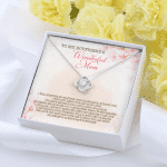 To My Boyfriend's Wonderful Mom I Will Forever Be Grateful For You Love Knot Pendant Necklace