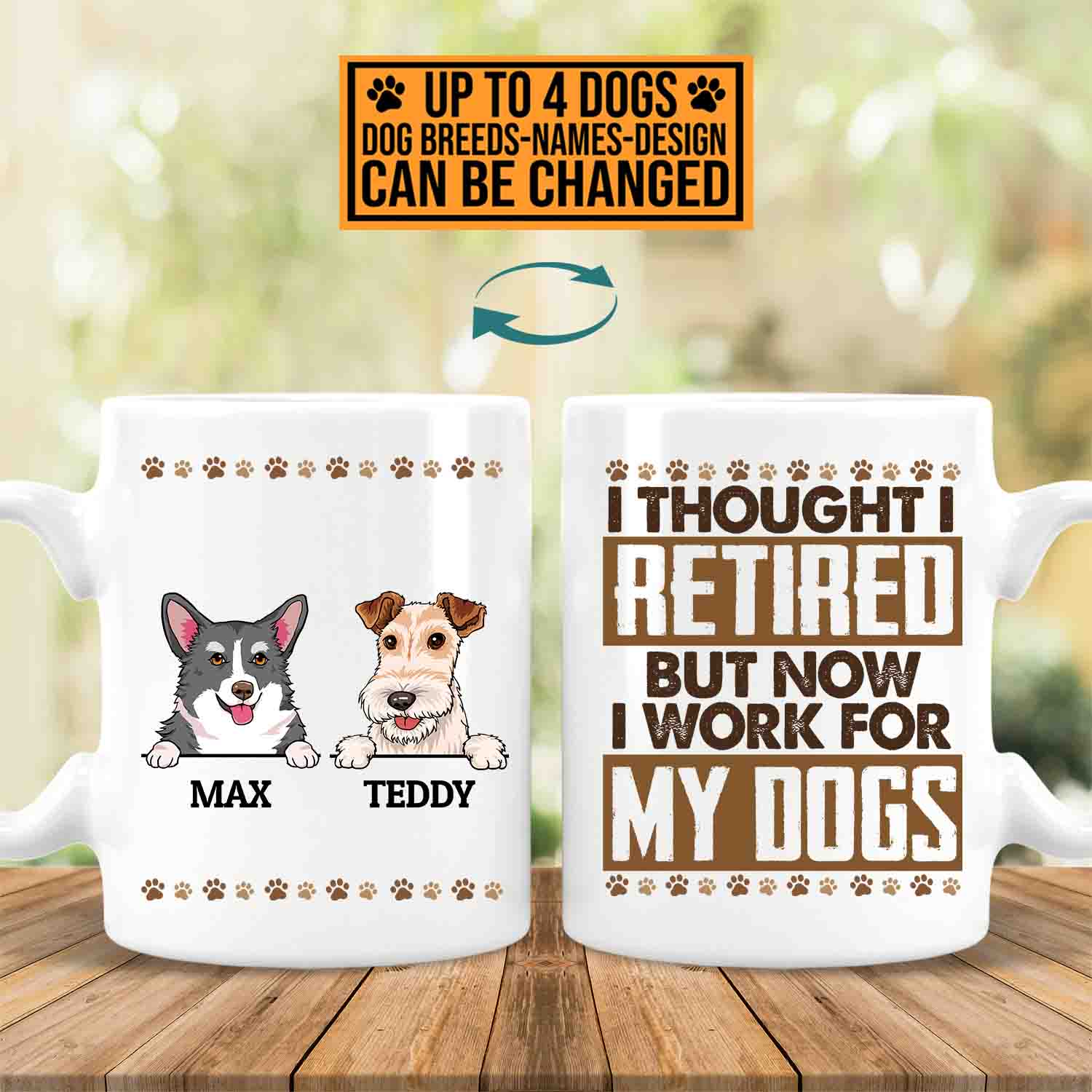 6VT. Dog I Thought I Retired mug mk2