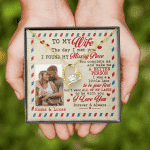 Custom Photo To My Wife The Day I Met You I Found My Missing Piece Personalized Forever Love Heart Necklace