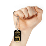 To My Boyfriend Everything I Just Want You Dog Tag Pendant Necklace - Valentines Day Anniversary Gifts